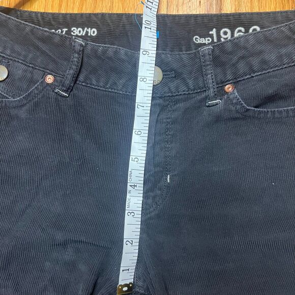 GAP Sexy Boot 30/10 Tornado Gray Corduroy Jeans Pants 5 -Pocket Low/Mid Rise - Picture 15 of 15